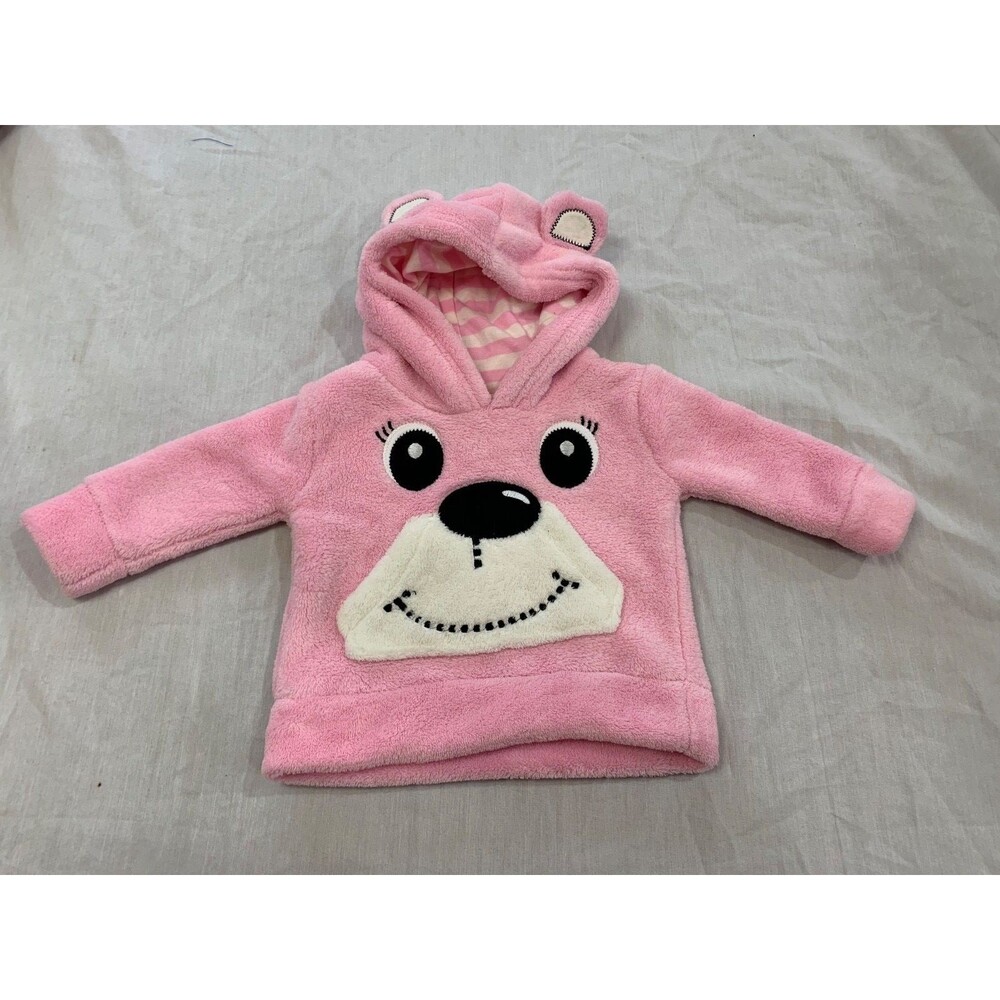 SMALL WONDERS GIRLS FLEECE HOODIE SIZE 0-3 MONTHS